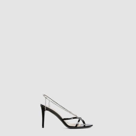 구찌 여성 크리스털 체인 샌들 - Gucci Womens Crystal Chain Sandals - gus8490x