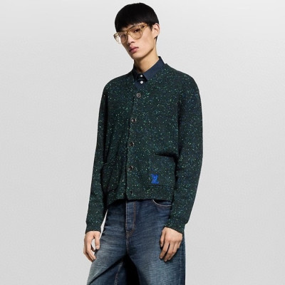 루이비통 남성 브이넥 가디건 - Louis vuitton Mens Cardigan - lvc8537x