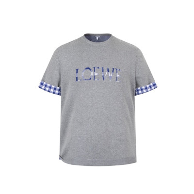로에베 남성 라운드 반팔티 - Loewe Mens Round Tshirt - loc8541x