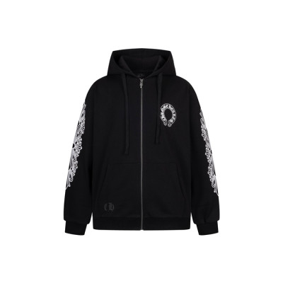 크롬하츠 남성 집업 후디 - Chrom hearts Mens Zip-up Hoodie - chc8562x