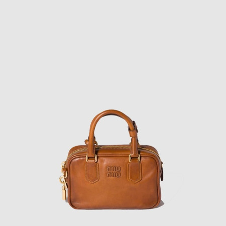 미우미우 여성 아르카디 가죽 백 - Miumiu Womens Arcadi Leather Bag - mib11212x