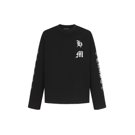 크롬하츠 남성 라운드 긴팔티 - Chrome Hearts Mens Round Tshirt - chc8657x