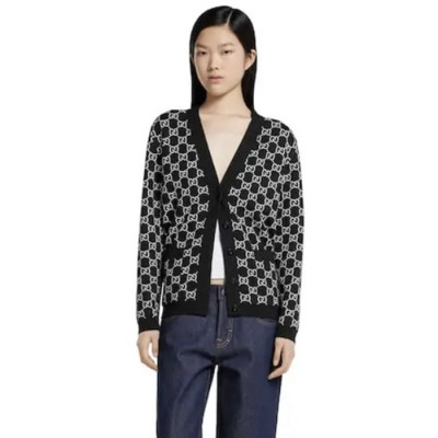 구찌 여성 양면 브이넥 가디건 - Gucci Womens V-neck Cardigan - guc8905x