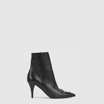구찌 여성 홀스빗 앵클 부츠 - Gucci Womens Horsebit Ankle Boots - gus8592x