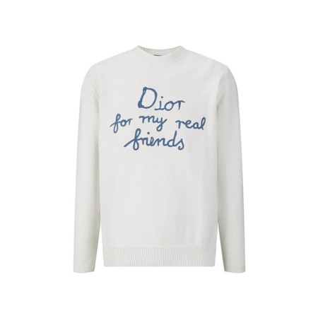 디올 남성 라운드 스웨터 - Dior Mens Round Sweater - dic8938x