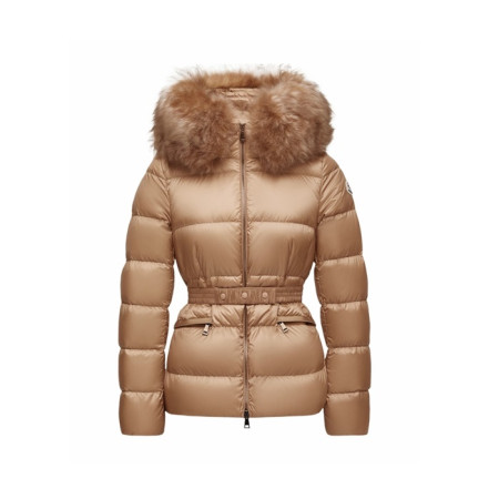 몽클레어 여성 보에드 후드 시어링 트리밍 쇼트 다운 재킷 - Moncler Womens Boed Hooded Shearling Trimmed Short Down Jacket - moc9020x