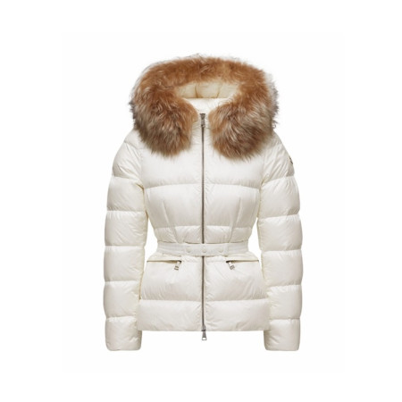 몽클레어 여성 보에드 후드 시어링 트리밍 쇼트 다운 재킷 - Moncler Womens Boed Hooded Shearling Trimmed Short Down Jacket - moc9021x