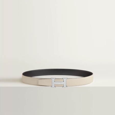 에르메스 남성 H Striee 버클 리버서블 벨트 - Hermes Mens H Striee Buckle Reversible Belt - bel402x