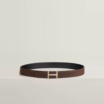 에르메스 남성 Hisseo 버클 리버서블 벨트 - Hermes Mens Hisseo Buckle Reversible Belt - bel410x