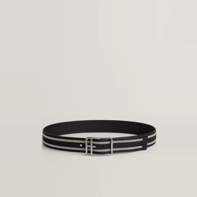 에르메스 남성 하프 코드 리비에라 리버서블 벨트 - Hermes Mens Half Cod Riviera Reversible Belt - bel417x