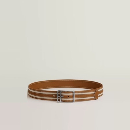 에르메스 남성 하프 코드 리비에라 리버서블 벨트 - Hermes Mens Half Cod Riviera Reversible Belt - bel418x