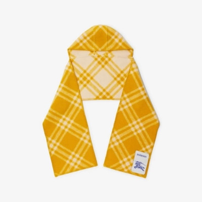 버버리 남/녀 체크 후드 스카프 - Burberry Unisex Checked Hooded Scarf - acc5985x