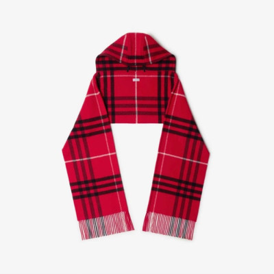 버버리 남/녀 체크 후드 스카프 - Burberry Unisex Checked Hooded Scarf - acc6120x