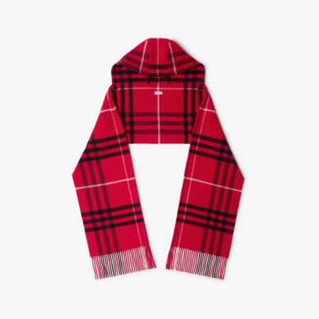 버버리 남/녀 체크 후드 스카프 - Burberry Unisex Checked Hooded Scarf - acc6120x
