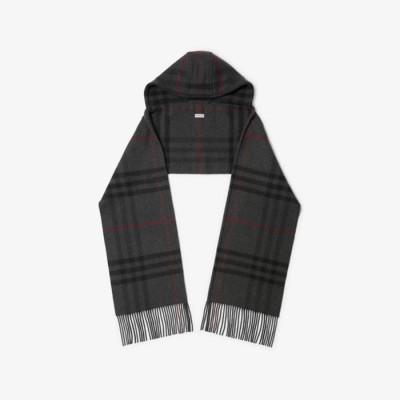 버버리 남/녀 체크 후드 스카프 - Burberry Unisex Checked Hooded Scarf - acc6121x