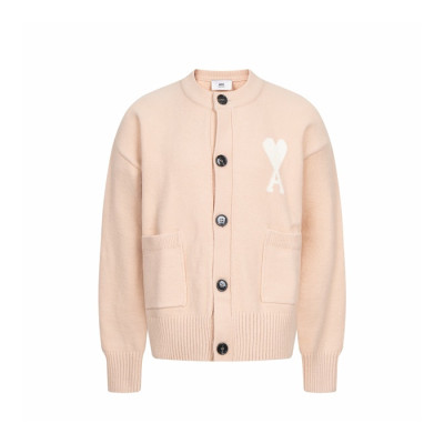 아미 남/녀 브이넥 가디건 - Ami Unisex V-neck Cardigan - amc9682x