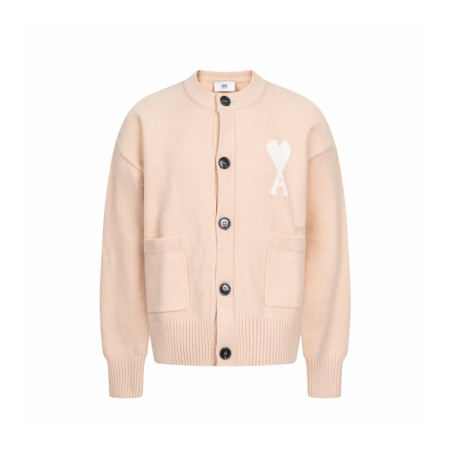 아미 남/녀 브이넥 가디건 - Ami Unisex V-neck Cardigan - amc9682x