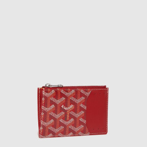 고야드 남/녀 부르봉 지퍼 카드 홀더 - Goyard Unisex Bourbon Zipper Card Holder - gow411x