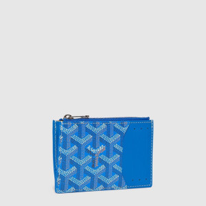 고야드 남/녀 부르봉 지퍼 카드 홀더 - Goyard Unisex Bourbon Zipper Card Holder - gow414x