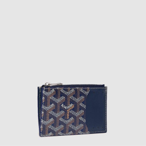 고야드 남/녀 부르봉 지퍼 카드 홀더 - Goyard Unisex Bourbon Zipper Card Holder - gow415x