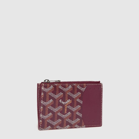 고야드 남/녀 부르봉 지퍼 카드 홀더 - Goyard Unisex Bourbon Zipper Card Holder - gow416x