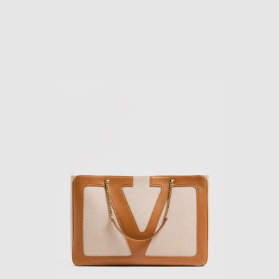 발렌티노 여성 가라바니 비바 슈퍼스타 캔버스 라지 쇼퍼 백 - Valentino Womens Garavani Viva Superstar Canvas Large Shopper Bag - vab11776x