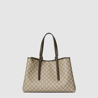 구찌 여성 GG 엠블럼 라지 토트백 - Gucci Womens GG Emblem Large Tote Bag - gub12083x
