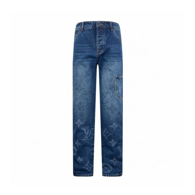루이비통 남성 트렌디 청바지 - Louis vuitton Mens Trendy Jeans - lvc9689x