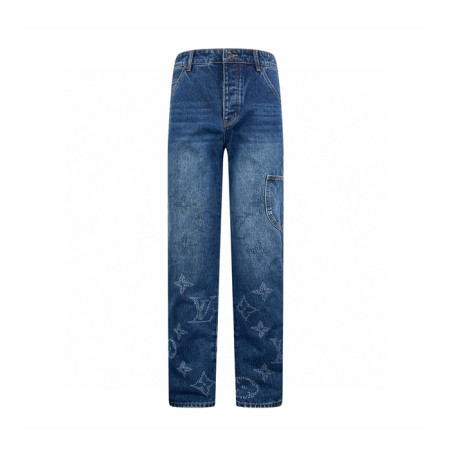 루이비통 남성 트렌디 청바지 - Louis vuitton Mens Trendy Jeans - lvc9689x
