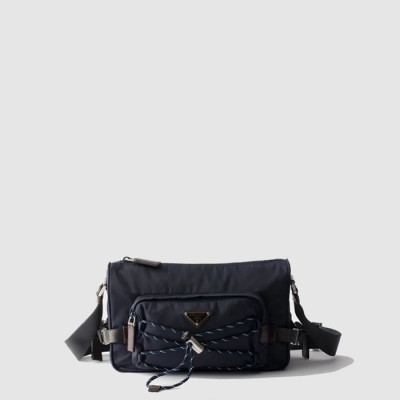 프라다 남성 스피드록 리나일론 가죽 숄더백 2VH192 - Prada Mens Speedlock Re-Nylon Leather Shoulder Bag - prb12127x
