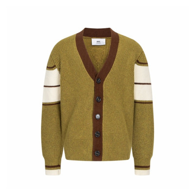 아미 남/녀 브이넥 가디건 - Ami Unisex V-neck Cardigan - amc9748x