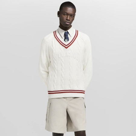 루이비통 남성 브이넥 스웨터 - Louis vuitton Mens V-neck Sweater - lvc9753x