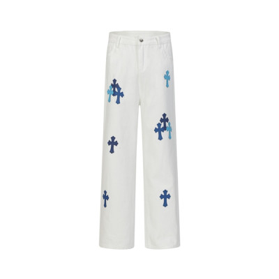 크롬하츠 남성 클래식 청바지 - Chrom Hearts Mens Classic Jeans - chc12145x