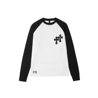 크롬하츠 남성 라운드 긴팔티 - Chrome Hearts Mens Round Tshirt - chc12161x