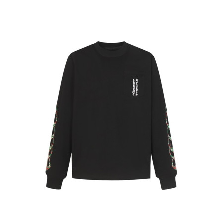 크롬하츠 남성 라운드 긴팔티 - Chrome Hearts Mens Round Tshirt - chc12199x