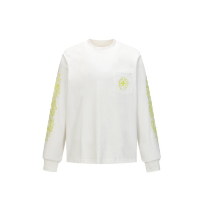 크롬하츠 남성 라운드 긴팔티 - Chrome Hearts Mens Round Tshirt - chc12201x