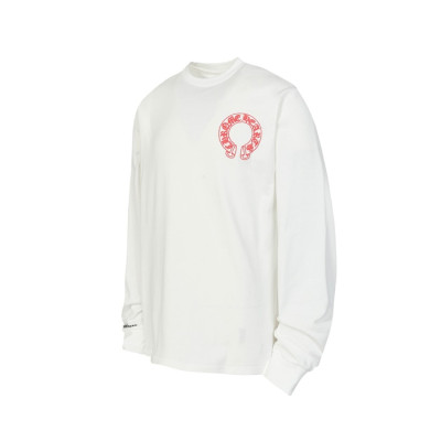 크롬하츠 남성 라운드 긴팔티 - Chrome Hearts Mens Round Tshirt - chc12225x