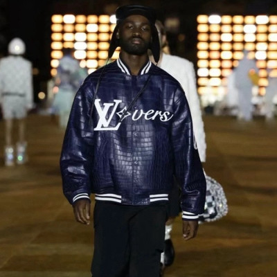 루이비통 남성 가죽 바시티 자켓 - Louis vuitton Mens Leather Jackets - lvc12268x