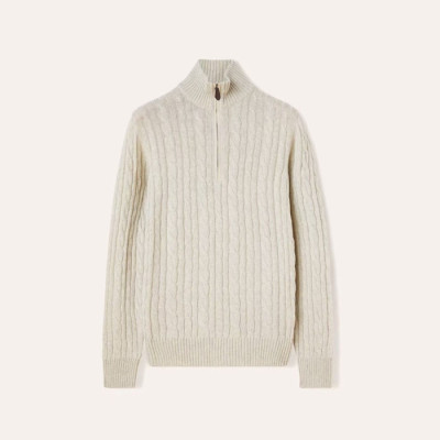 로로피아나 남성 집업 스웨터 - Loro Piana Mens Zip-up Sweater - lpc12332x