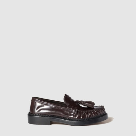 미우미우 여성 폴리시드 가죽 테슬 로퍼 - Miu Miu Womens Polished Leather Tassel Loafers - mis8753x
