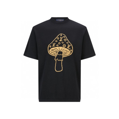 루이비통 남성 라운드 반팔 티셔츠 - Louis vuitton Mens Round Tshirt - lvc12355x