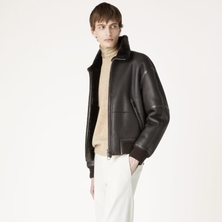 로로피아나 남성 가죽 자켓 - Loro Piana Mens Leather Jacket - lpc12381x