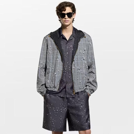 루이비통 남성 모노그램 리버서블 윈드브레이커 - Louis vuitton Mens Monogram Reversible Windbreaker - lvc12463x
