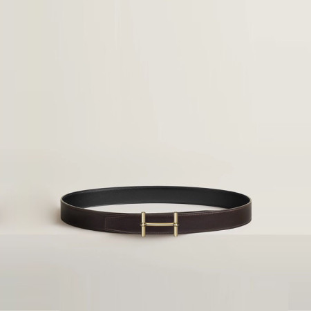 에르메스 남성 H Dancre 버클 리버서블 벨트 - Hermes Mens H Dancre Buckle Reversible Belt - bel433x