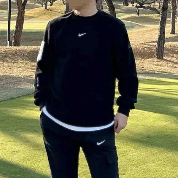[NIKE × NOCTA] 녹타×나이키 남성 골프 플리스 크루넥 & 기모 팬츠 세트 - gol1940x