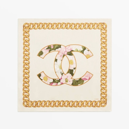 샤넬 여성 까멜리아 스퀘어 스카프 - Chanel Womens Camellia Square Scarf - acc6298x