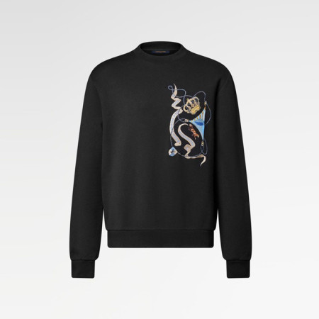 루이비통 남성 기모 맨투맨 - Louis vuitton Mens Round Tshirt - lvc12522x