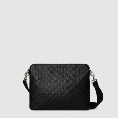 구찌 남성 GG 엠블럼 미디엄 크로스백 - Gucci Mens GG Emblem Medium Crossbody Bag - gub12613x