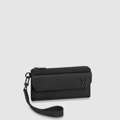 루이비통 남성 뉴 LV 에어로그램 롱 지갑 M69831 - Louis vuitton Mens New LV Aerogram Long Wallet - lvw420x