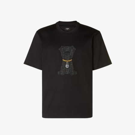 펜디 남성 라운드 반팔 티셔츠 - Fendi Mens Round Tshirt - fec12559x